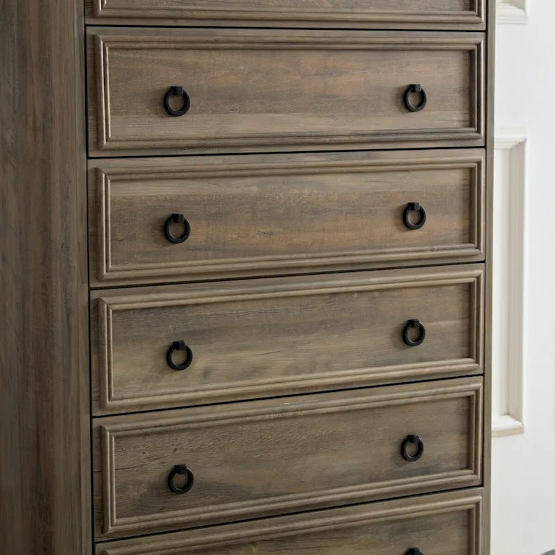 Commode moderne à 6 tiroirs, commode de chambre, grande commode, organisateur de placard et rangement de vêtements