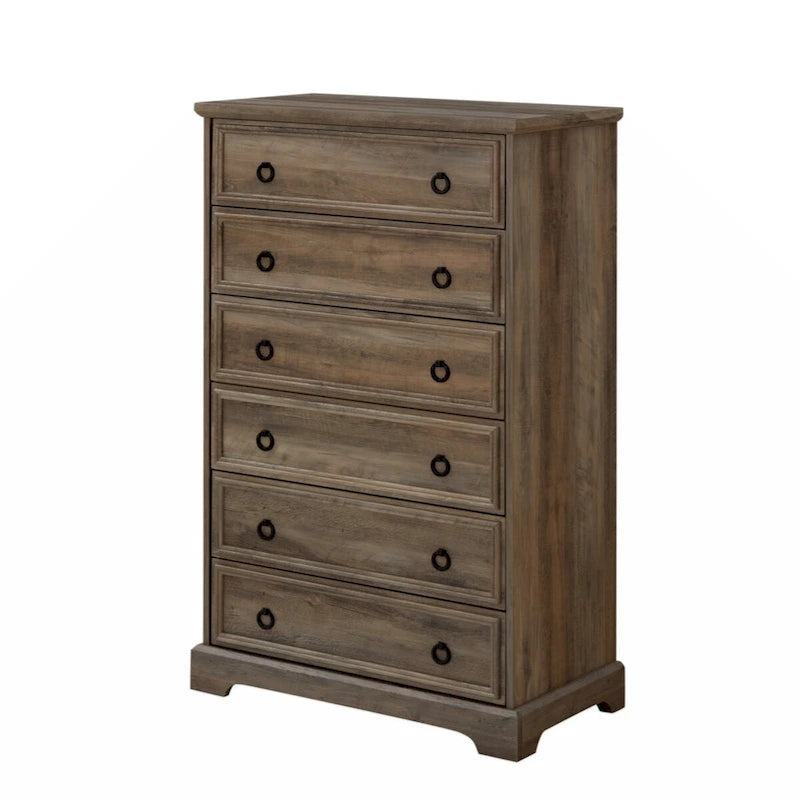 Commode moderne à 6 tiroirs, commode de chambre, grande commode, organisateur de placard et rangement de vêtements