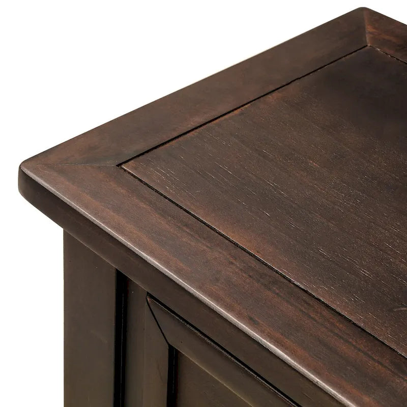 Console Table Table d'appoint Montage facile avec deux tiroirs de rangement et étagère inférieure pour le salon, l'entrée
