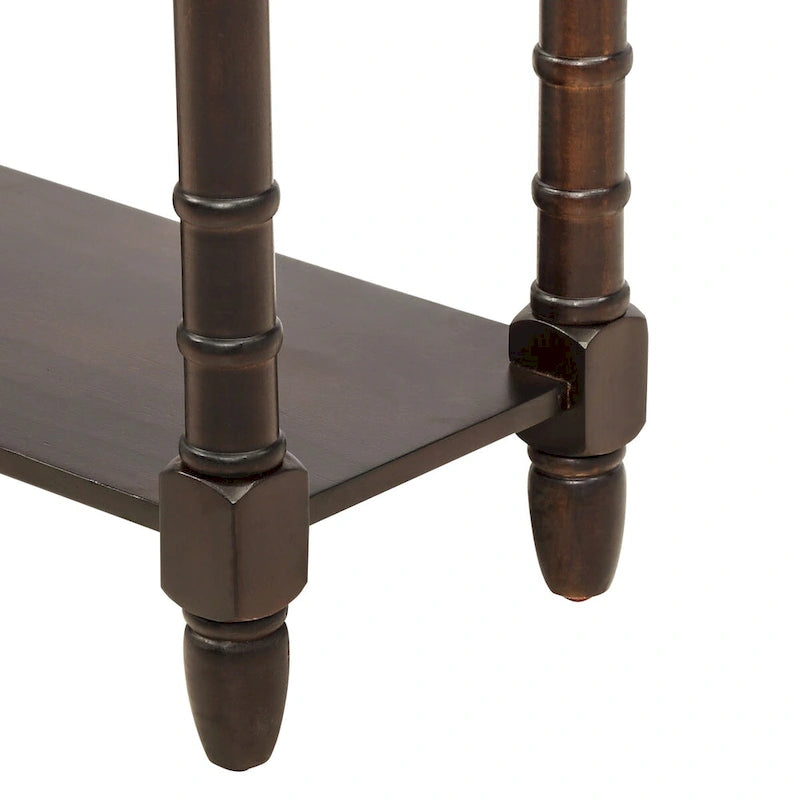 Console Table Table d'appoint Montage facile avec deux tiroirs de rangement et étagère inférieure pour le salon, l'entrée