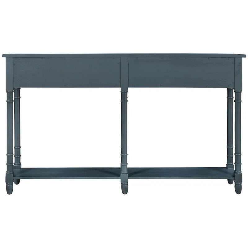 Console Table Table d'appoint Montage facile avec deux tiroirs de rangement et étagère inférieure pour le salon, l'entrée